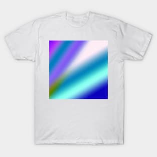 purple green white abstract texture art T-Shirt